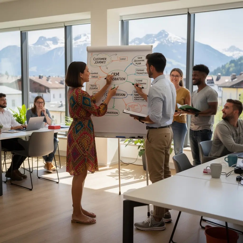 Visualisierung von Kundenfeedback und dessen Einfluss auf die Optimierung von Verkaufsprozessen.